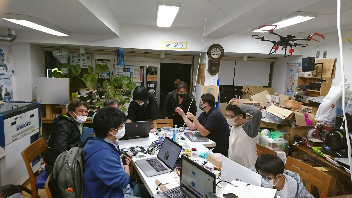 Fablab Saga の活動風景